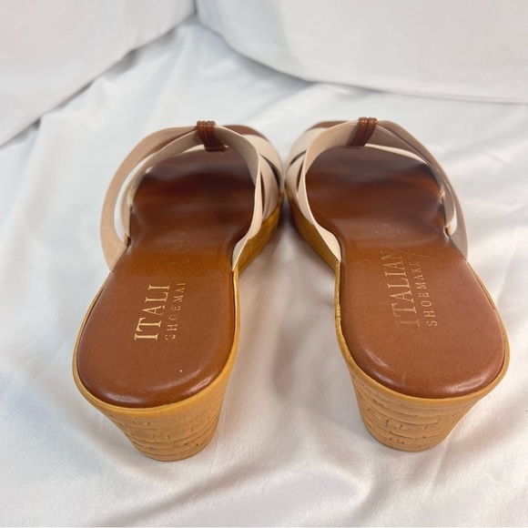 ITALIAN SHOEMAKERS Kalani Women's Elastic Wedge Cross Strap Sandal Size 9 - Picture 4 of 8